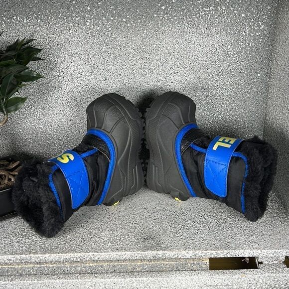 Sorel Snow Commander Boots Shoes Winter Insulated Blue Size 4 - Picture 6 of 9